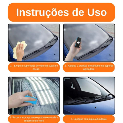 Cristalizador Impermeabilizante de Vidros Automotivos