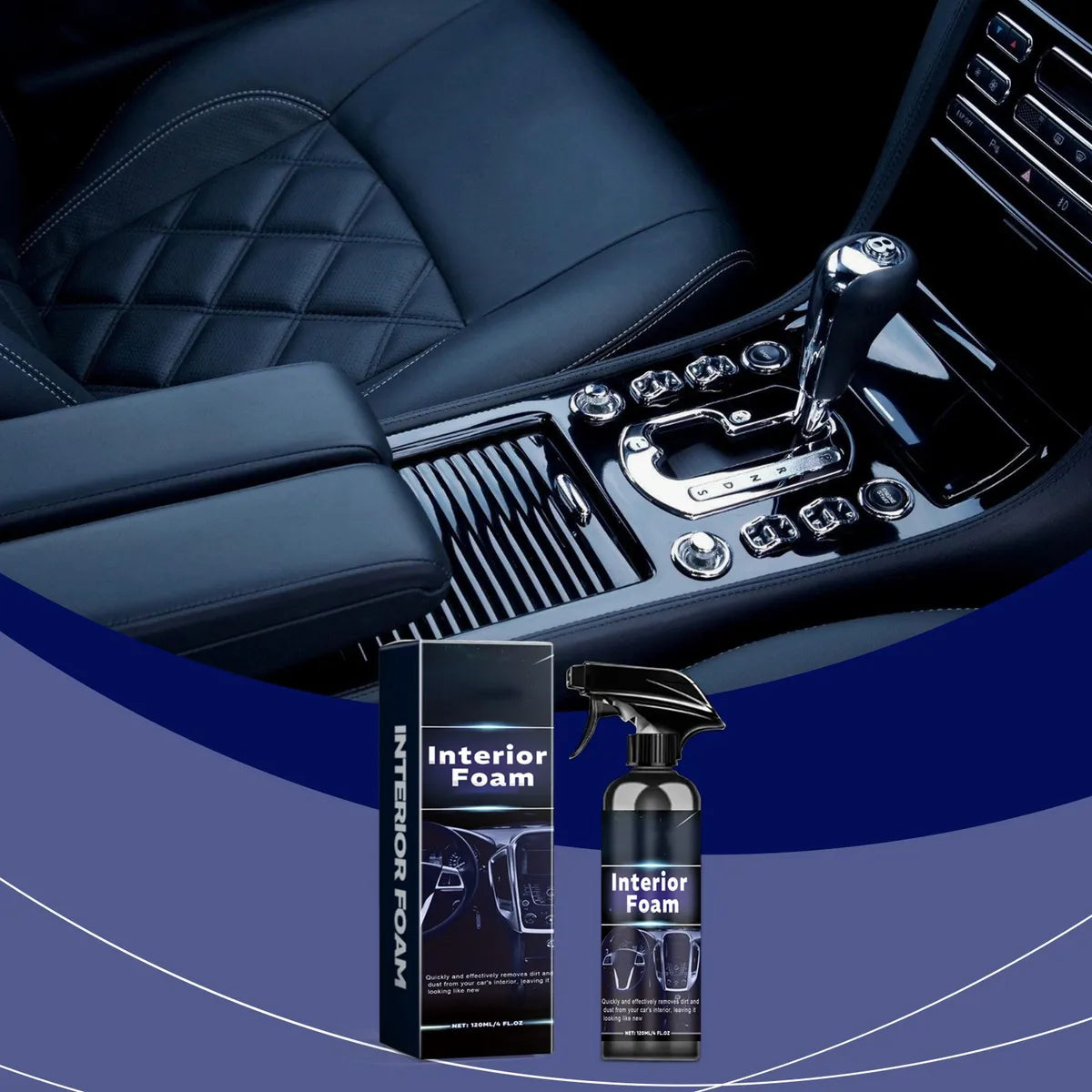 Limpador de Estofados Automotivos Espuma Versátil