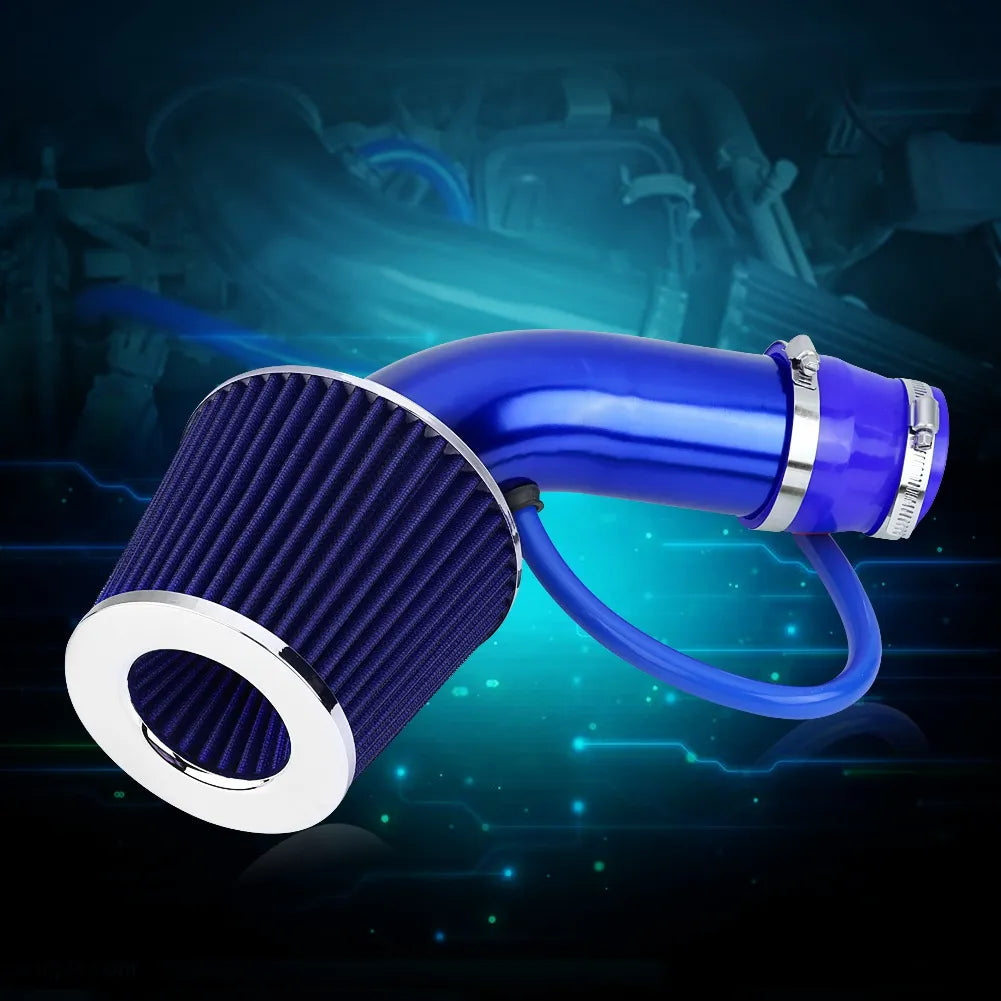 Kit de Admissão Esportiva Universal 75mm – Filtro Cônico + Duto de Ar