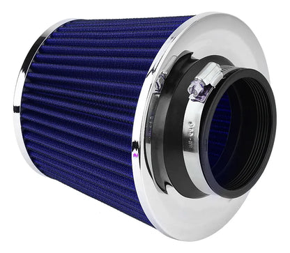 Kit de Admissão Esportiva Universal 75mm – Filtro Cônico + Duto de Ar