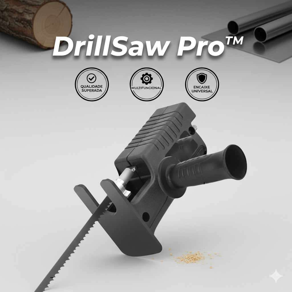 DrillSaw Pro™ - A Revolução da Sua Caixa de Ferramentas!