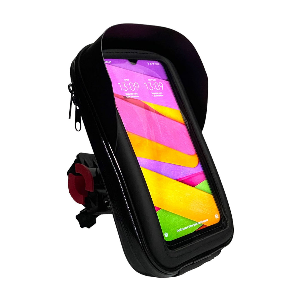 Suporte de Telefone à Prova D'água Motocicleta GPS Com Proteção Contra Luz do Sol e Chuva