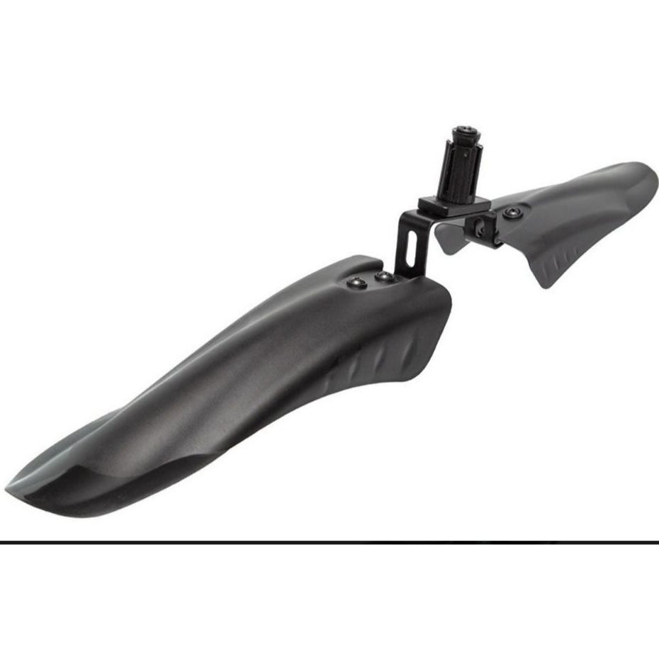 Kit Paralama Bike 3 Peças Preto Regulável + Descanso Lateral Pezinho
