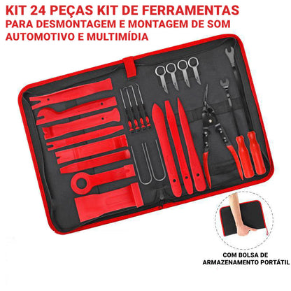 🚗 Conjunto de Ferramentas para Remoção de Presilhas Automotivas - 24 Peças