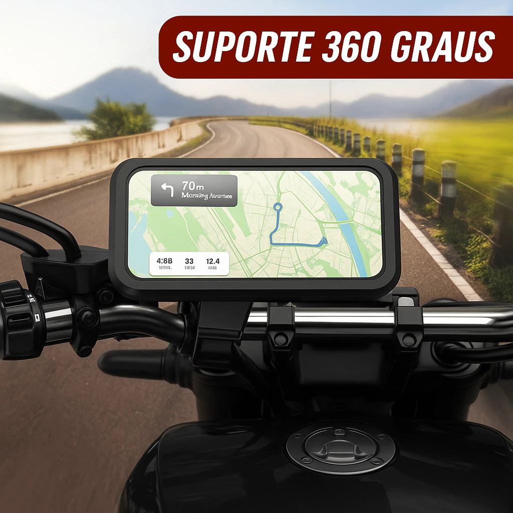 Suporte de Celular - Articulado Para Moto e Bike Bicicleta Tela de Até 6,7"