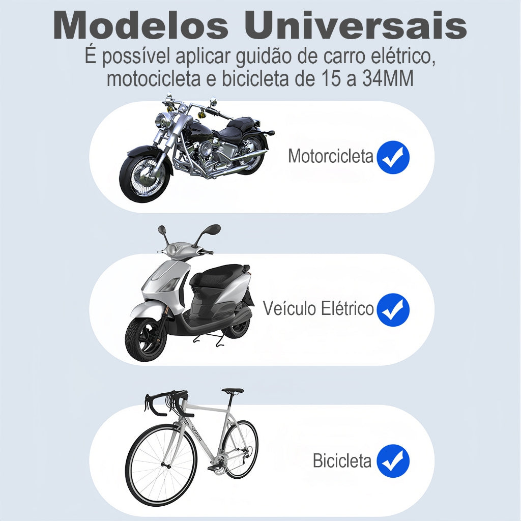 H'maston CJ-90 Suporte de celular para moto e bike ajustável estável gira 360 graus