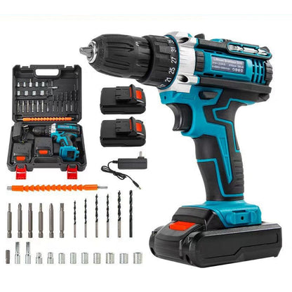 SANFNAG Parafusadeira Furadeira Impacto 48V 2 Baterias Maleta - AMZ