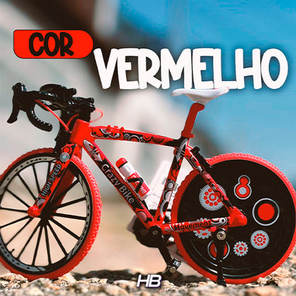 Bicicleta Bike Miniatura Colecionável Brinquedo Crianças Dobrável Faz de conta