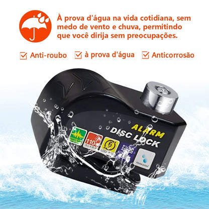 Cadeado Anti Furto - DiskLock Pro - Reforçado Com Alarme Sonoro