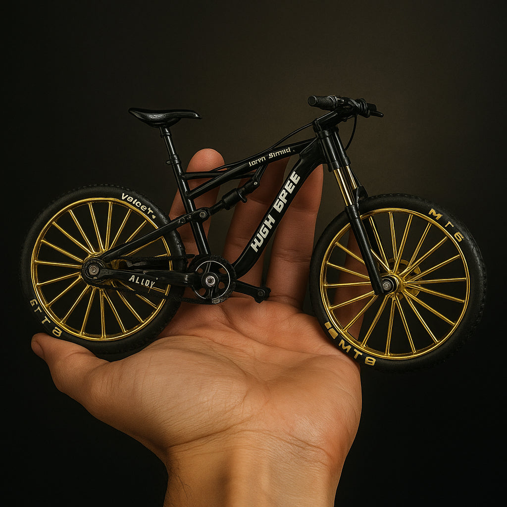 Bicicleta Bike Miniatura Colecionável Brinquedo Crianças Dobrável Faz de conta