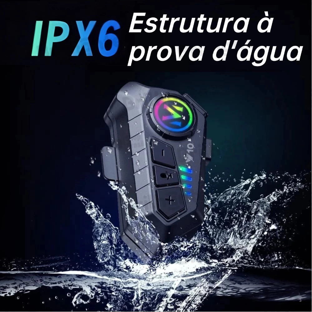 Fone de Ouvido para Capacete - Chamadas Mãos Livres