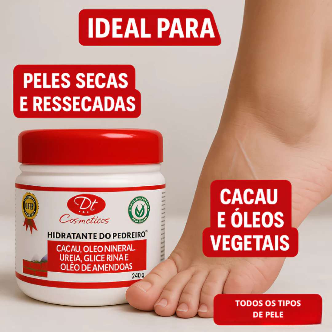 Kit Tratamento Pés de Sede (Lixa + Hidratante)