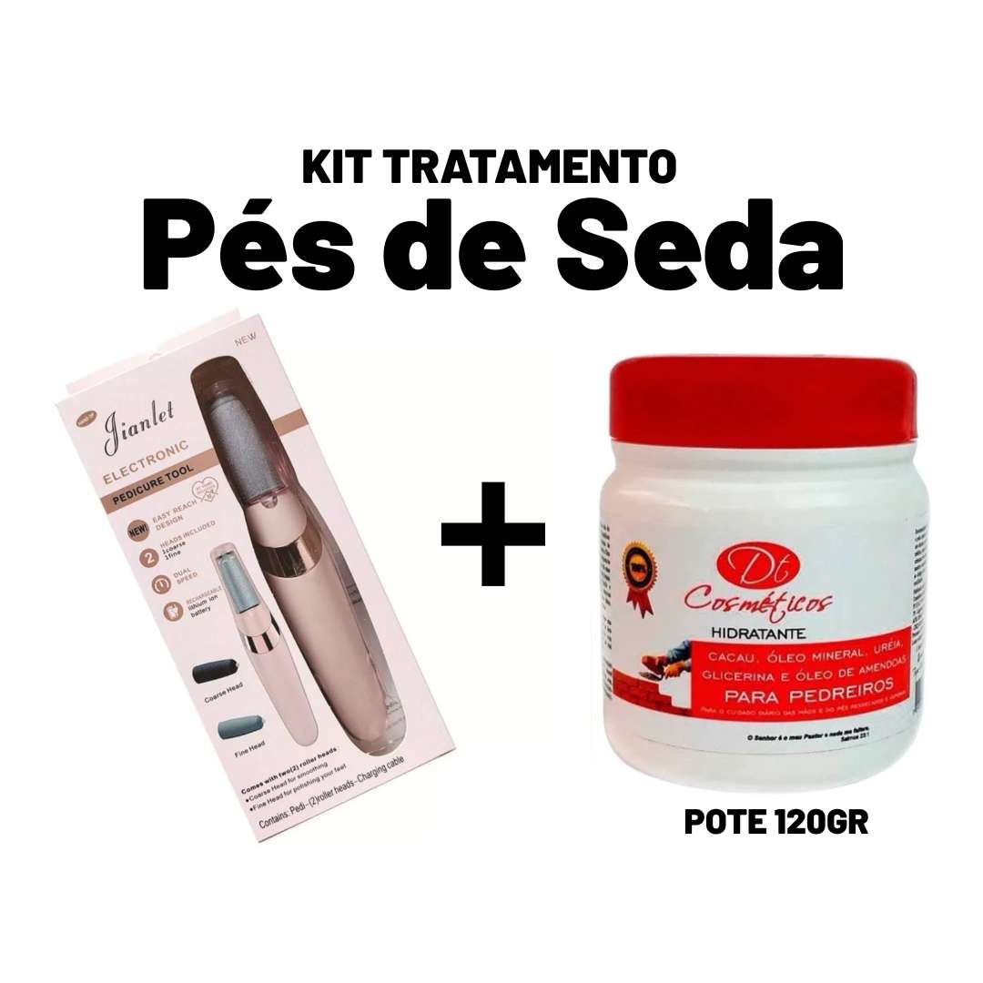 Kit Tratamento Pés de Sede (Lixa + Hidratante)