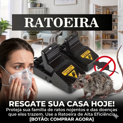 RatStop™ - Ratoeira de Pressão Ultrassensível Sem Veneno