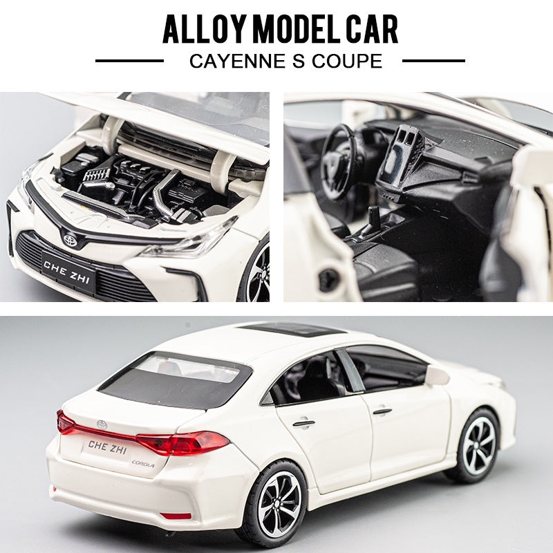 Miniatura Toyota Corolla 1:32 Metal Som e Luz Portas Abríveis | AMZ Para Você