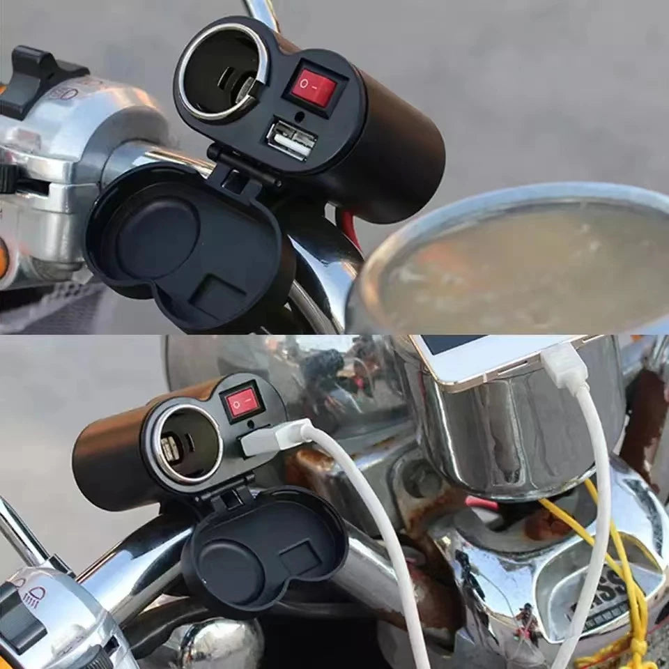 Carregador de Celular USB Turbo para Motos