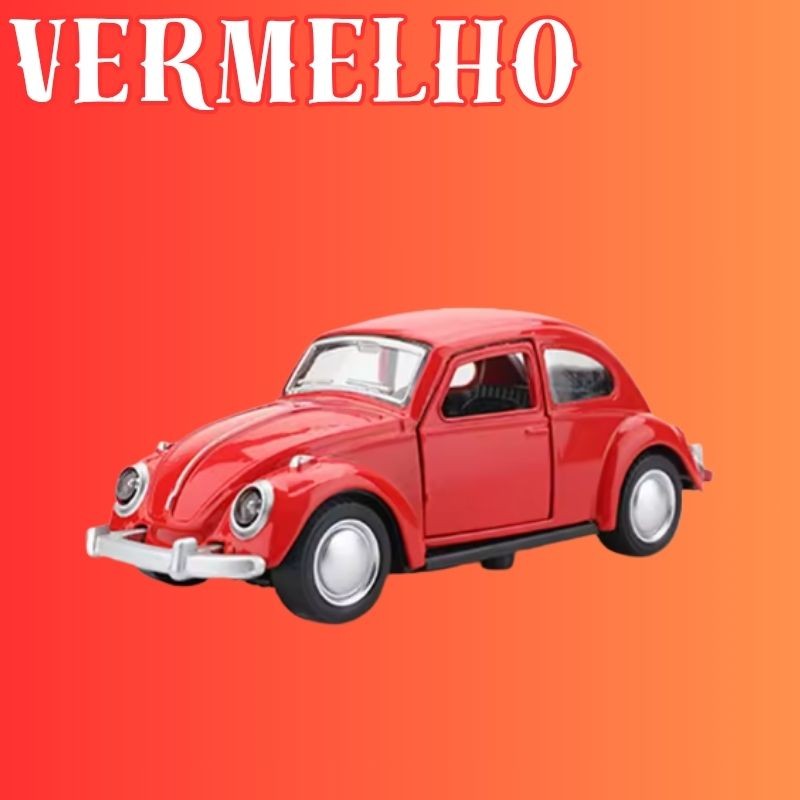 Miniatura Fusca 1:36 Fricção Portas Abrem Metal Coleção | AMZ Para Você