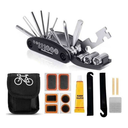 Kit Reparo Bicicleta Canivete 13 Funções + Chave Allen Bike - AMZ